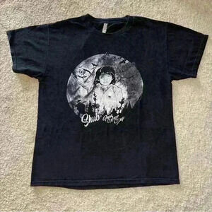 🔥VTG Shub Pow Wow  Step Graphic T-Shirt Black Native Design Size L anime Japan